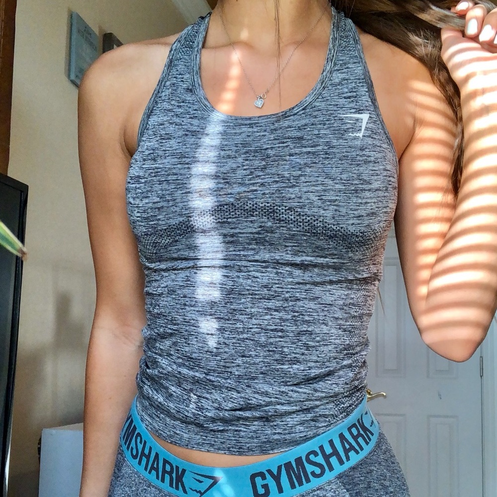 Gymshark Vital Seamless Grey Tank Top-XS